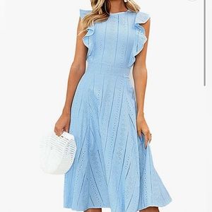 Light blue midi dress